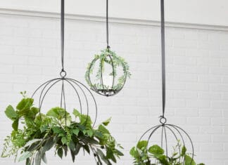 Green Foliage Hanging Trio