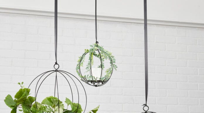 Green Foliage Hanging Trio