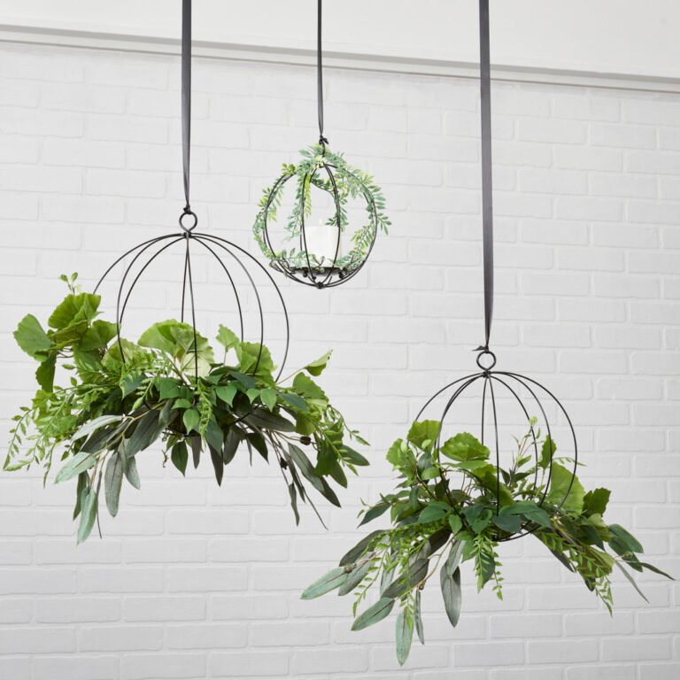 Green Foliage Hanging Trio