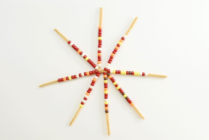 Beaded Pipe Cleaner Indian Corn