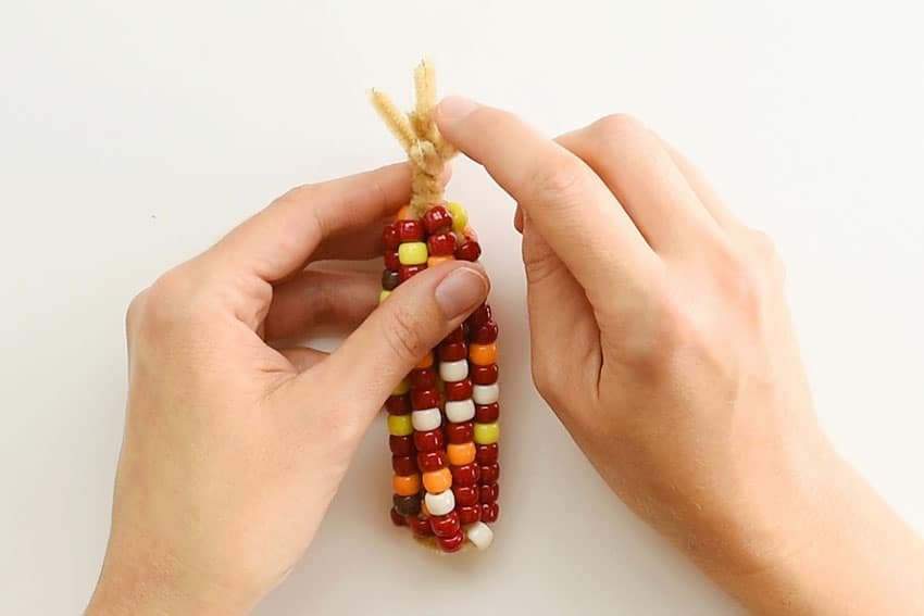 Beaded Pipe Cleaner Indian Corn