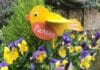 DIY Bird Flower Stakes: Garden Decor Craft