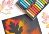 How to Make Fall Leaf Chalk Art: Easy Tutorial Fall leaf chalk pastel art