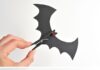 DIY Clothespin Bat Craft: Easy Halloween Project Collage of clothespin bat craft flapping its wings