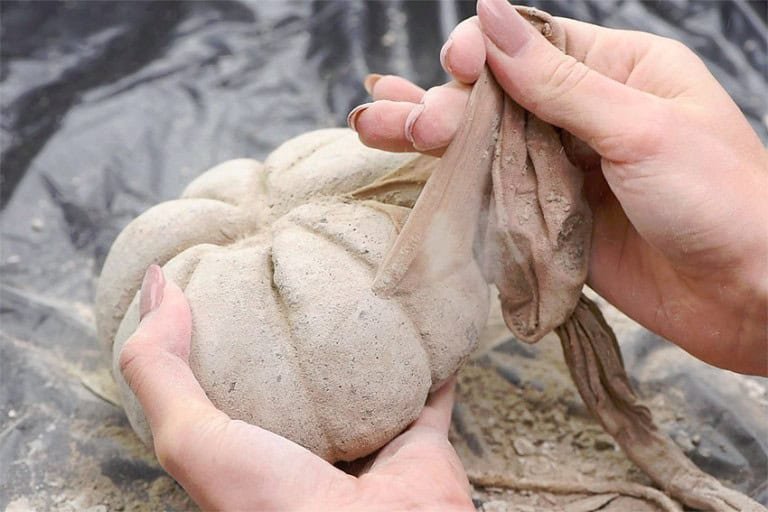 Concrete Pumpkins