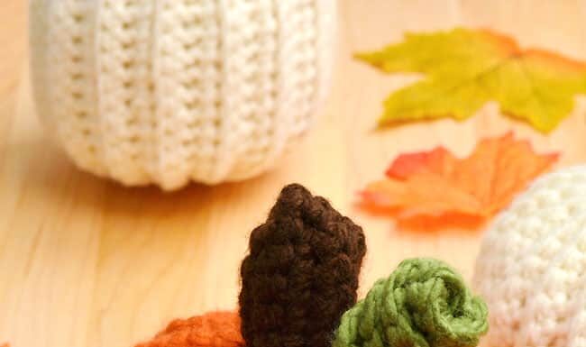 Crochet Pumpkin Orange crochet pumpkin made with a free, printable pattern