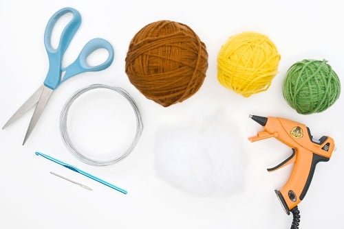 Crochet Sunflower Supplies