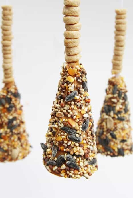 Easy Winter Crafts - Ice Cream Cone Bird Feeder