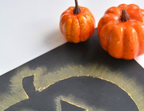 How to Make Stenciled Sidewalk Chalk Christmas Lights – Creative Outdoor Decorations Pumpkin Craft - Chalk Stenciled Pumpkins