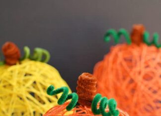Over 25 Fun and Easy Pumpkin Crafts for All Ages Pumpkin Crafts - Yarn Pumpkins
