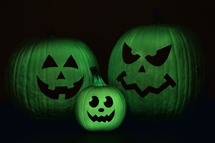 Glow in the dark pumpkins