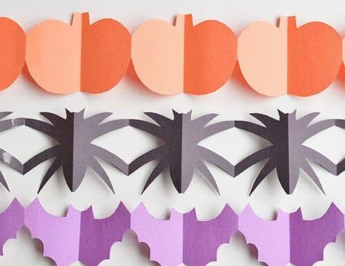 Over 40 Fun and Easy Halloween Crafts for Kids Halloween Crafts - Halloween Paper Garland Cutouts