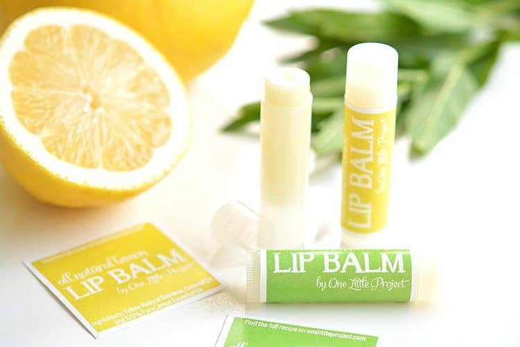 Homemade lip balm