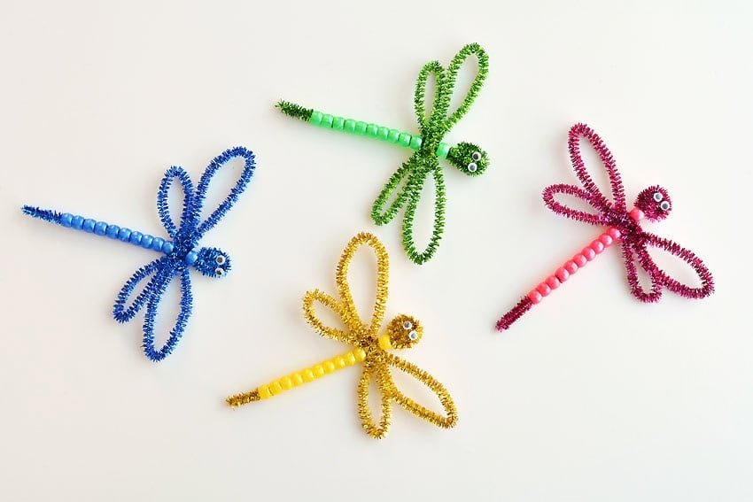 Beaded Pipe Cleaner Dragonflies