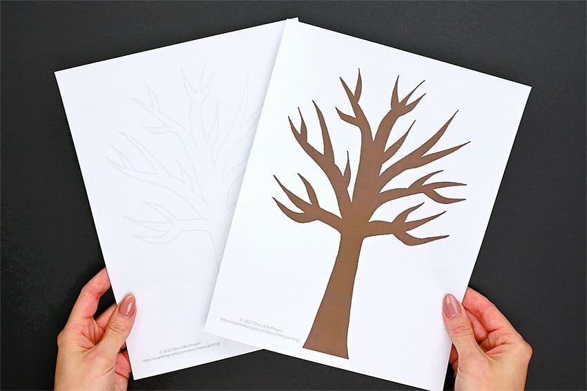 Templates for easy tree painting