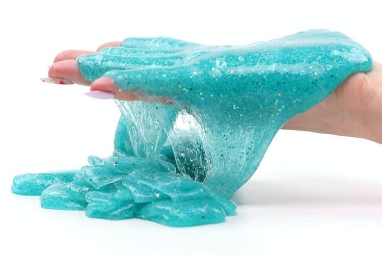 Glitter mermaid slime