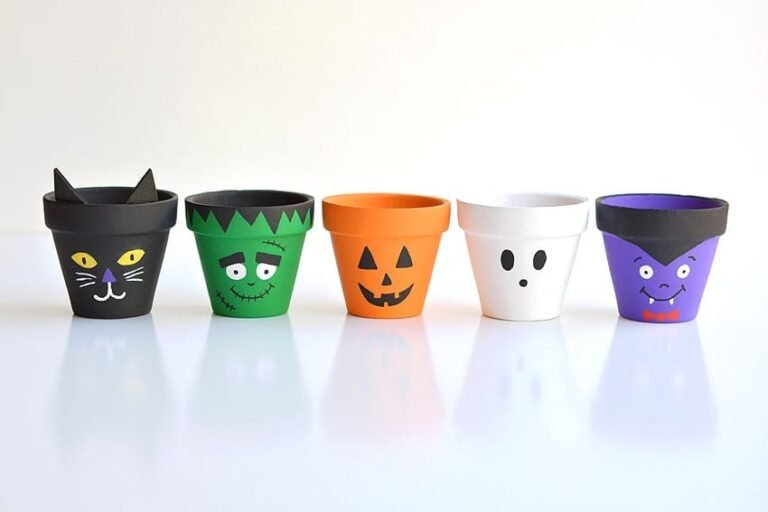 DIY Halloween Clay Pots: Fun and Spooky Crafts