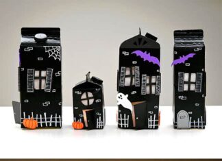 Create Your Own Haunted House Craft for Halloween Haunted house craft in the day and at night