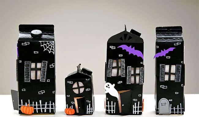 Create Your Own Haunted House Craft for Halloween Haunted house craft in the day and at night