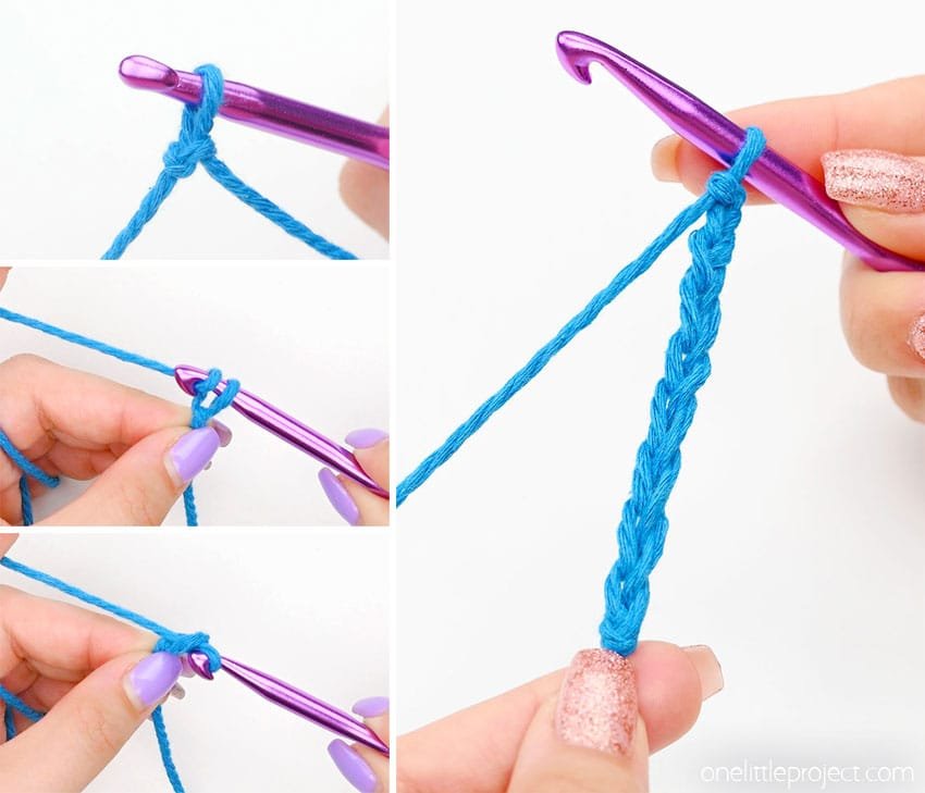 How to start a crochet chain