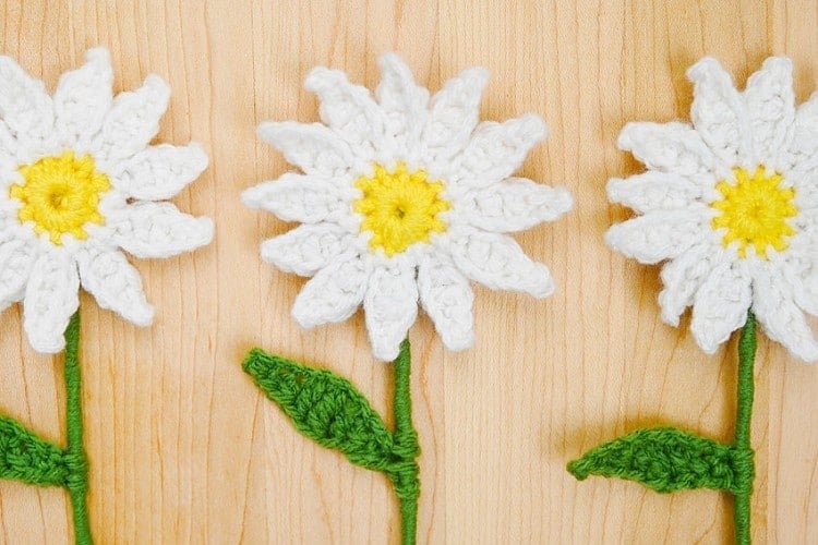 Free pattern for a crochet daisy