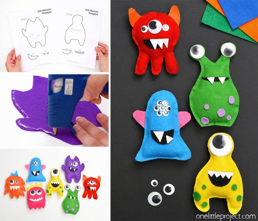 How to make a felt monster