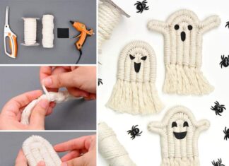 How to Make a Macrame Ghost DIY macrame ghost
