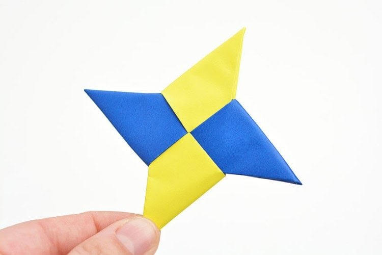 How to make a paper ninja star