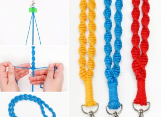 How to make Macrame Lanyard DIY Macrame Lanyard