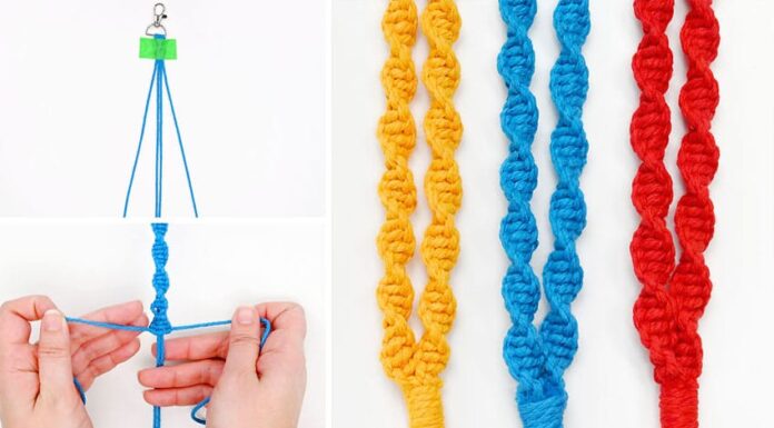How to make Macrame Lanyard DIY Macrame Lanyard