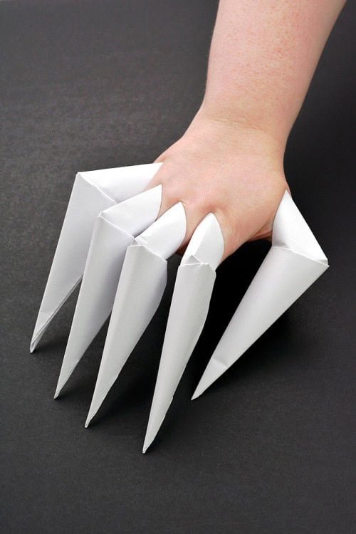 Halloween Crafts - How to Make Paper Claws