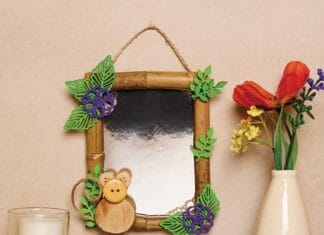 How to make Harvest Mouse Mirror Decoration