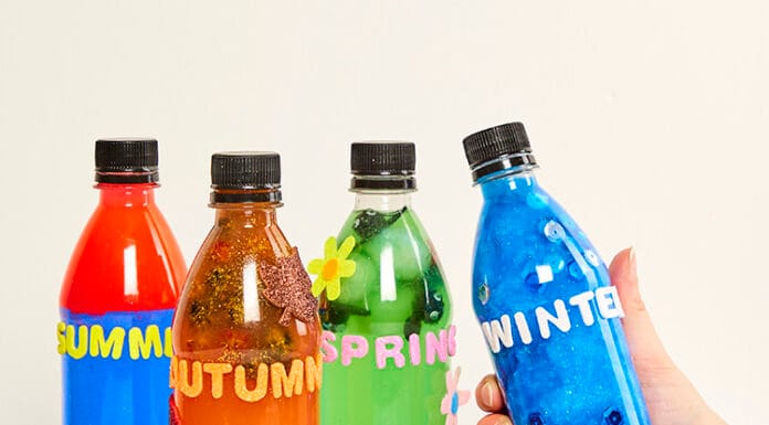 How to make Winter Sensory Bottle