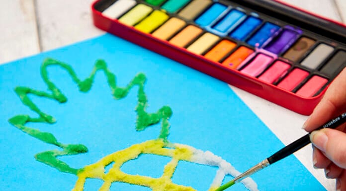 How to make a Pineapple Salt Painting