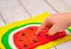 How to make Watermelon Puffy Painting