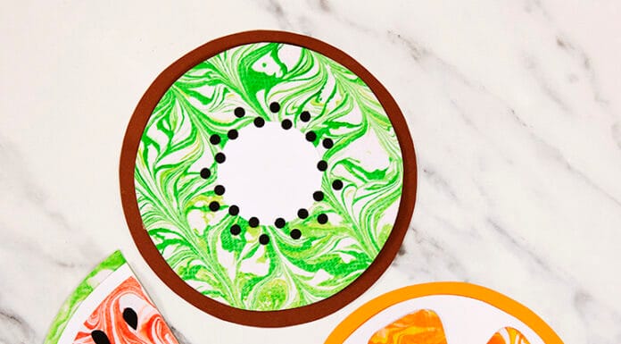 How to make Fruit Foam Marbling