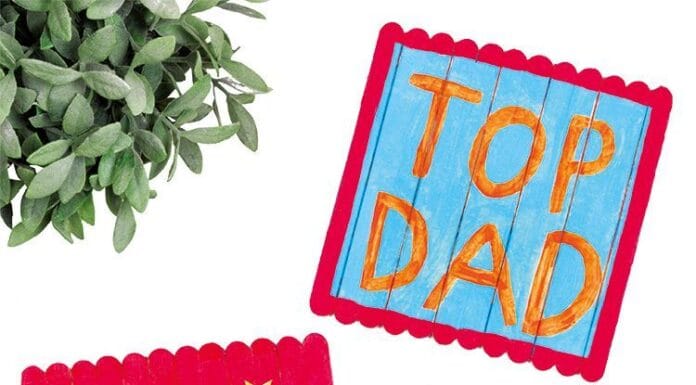 How to make Father’s Day Folding Pop Stick Card