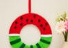 How to make Wool Wrapped Watermelon Wreath
