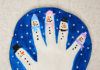 How to make Handprint Snowmen Plaque