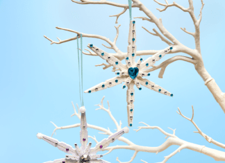 How to make Peg Snowflake Decorations