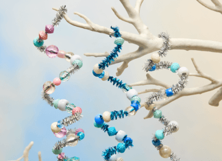 How to make Beaded Pipe Cleaner Icicle Decorations