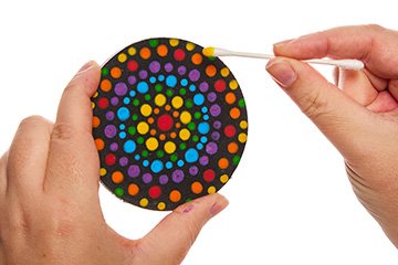 Rainbow Diwali Coasters