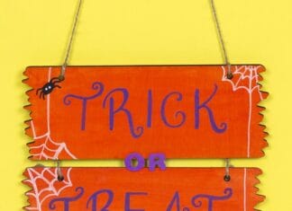 How to make Trick or Treat Sign