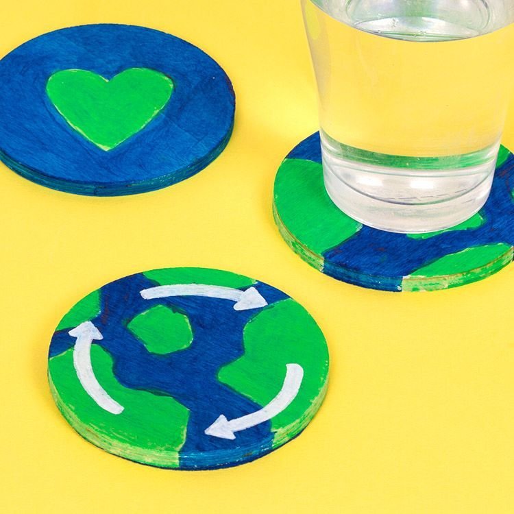 Earth Day Coasters