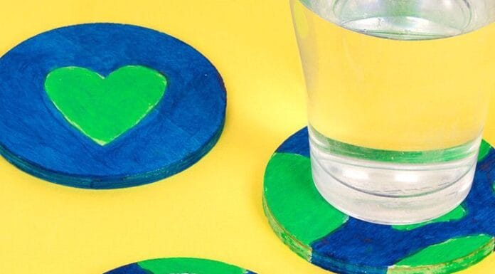 How to make Earth Day Coasters