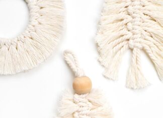 How to make Macrame Christmas Tree Christmas tree ornament made from macrame cord