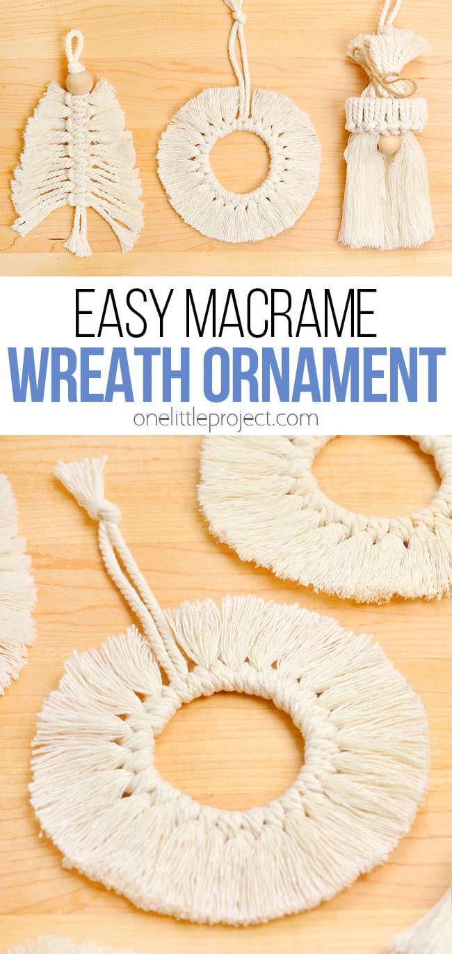 Christmas macrame wreath