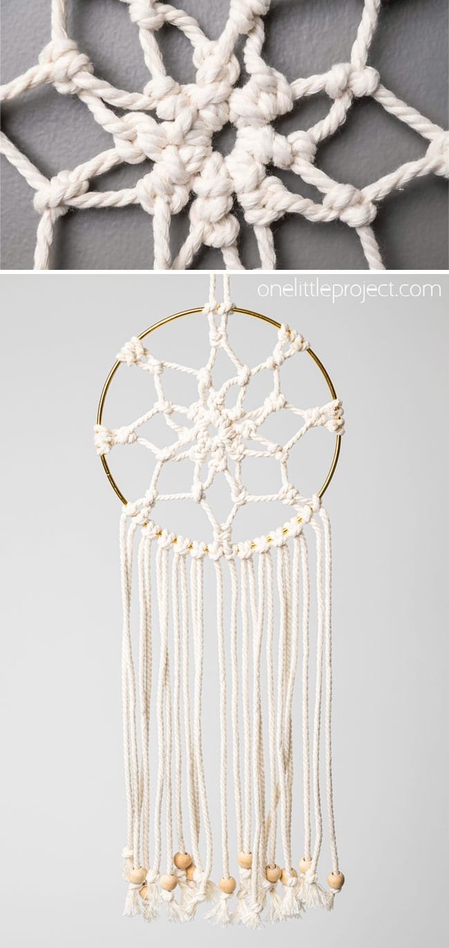 Macrame dream catcher tutorial