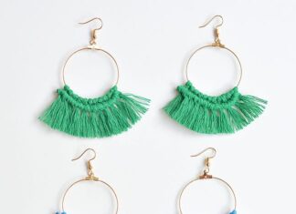 How to Make Macrame Earrings (Easy DIY Jewelry Guide) Three pairs of macrame earrings