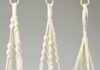 DIY Macrame Plant Hanger Three DIY macrame plant hangers